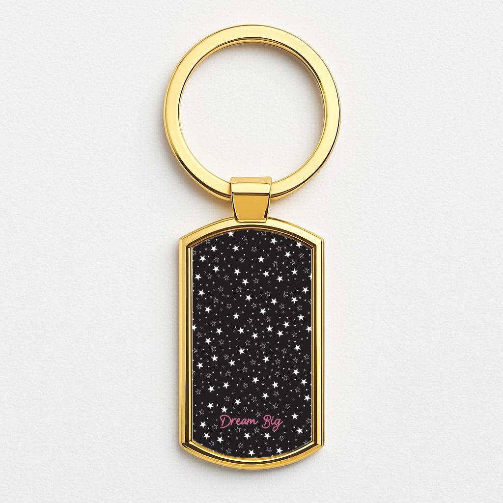 Starry Dream Big Gold Keyring