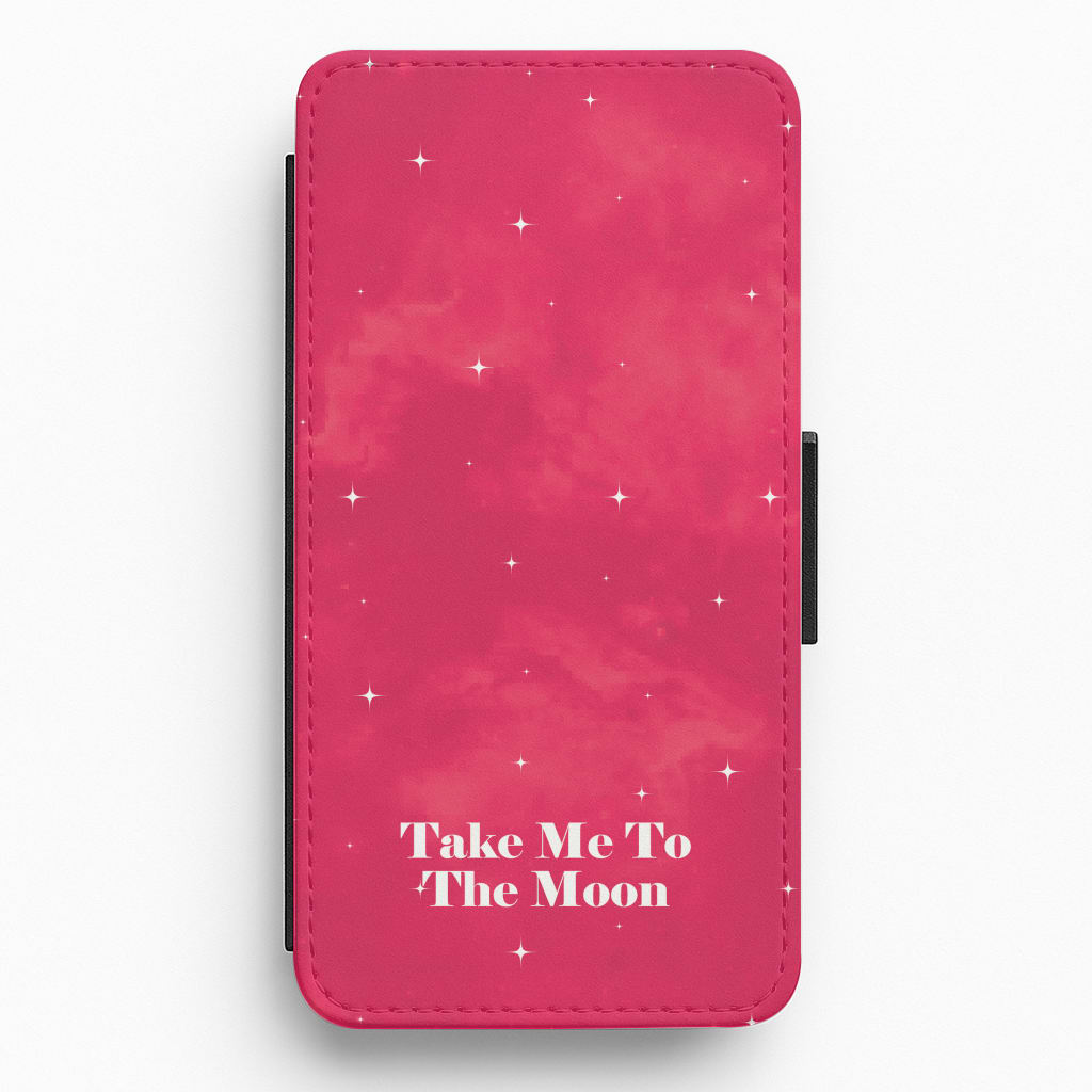Take Me To The Moon Flip / Wallet Phone Case