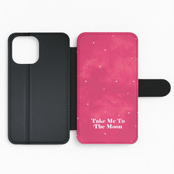 Take Me To The Moon Flip Phone Case