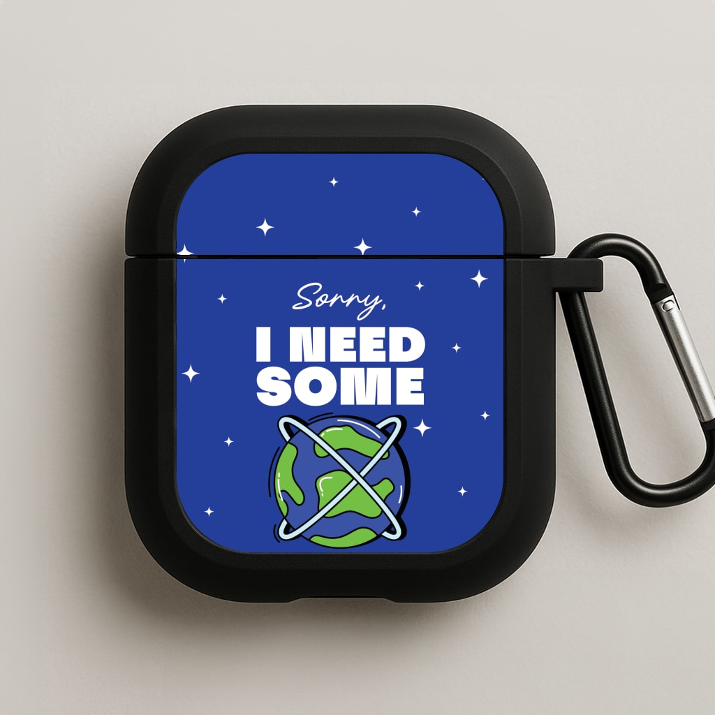 Cartoon I Need Some Space AirPods Case