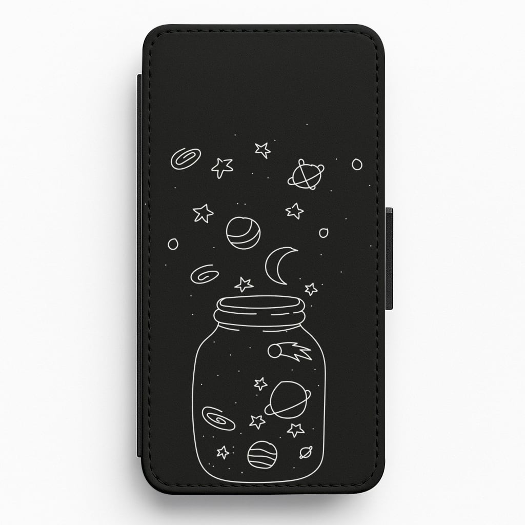 Space Jar Flip / Wallet Phone Case