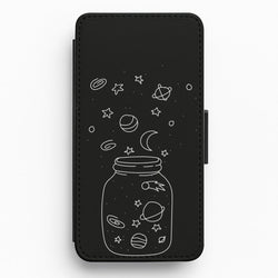 Space Jar Flip / Wallet Phone Case