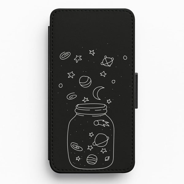 Space Jar Flip / Wallet Phone Case