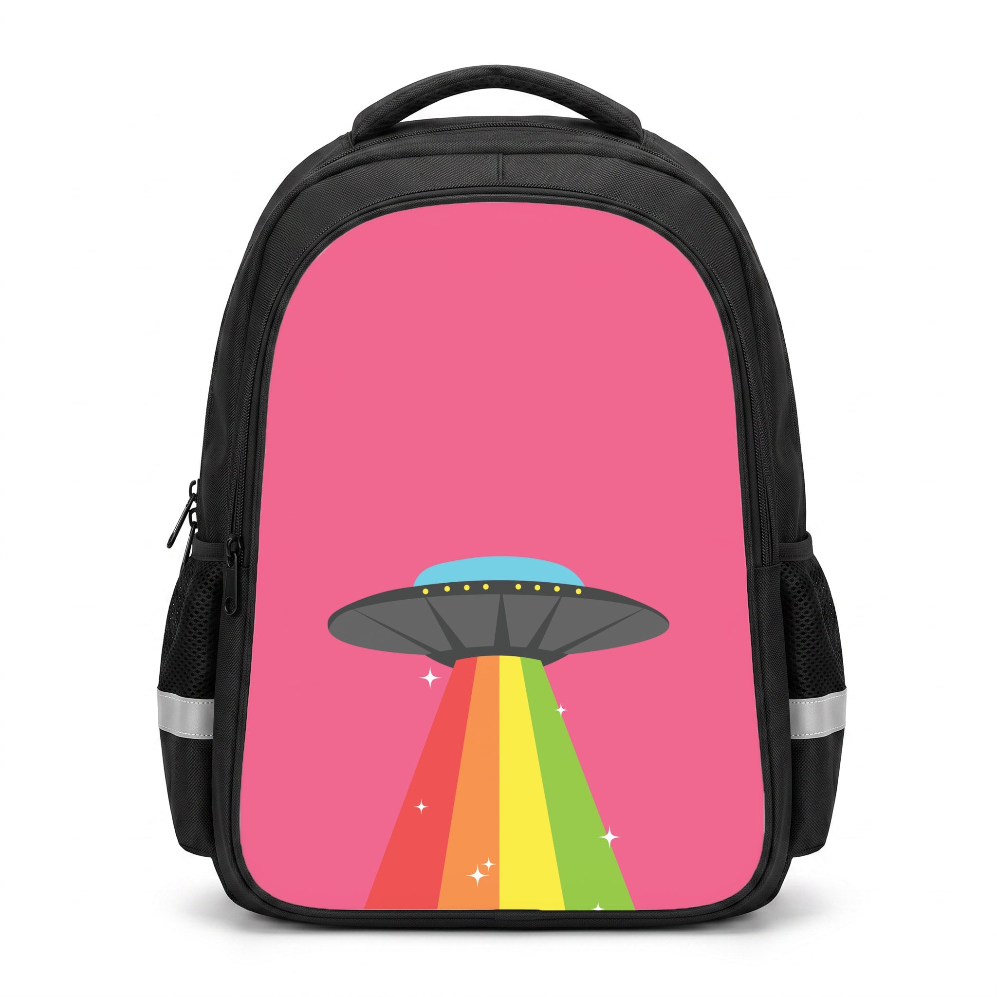 Rainbow Alien Spaceship Backpack