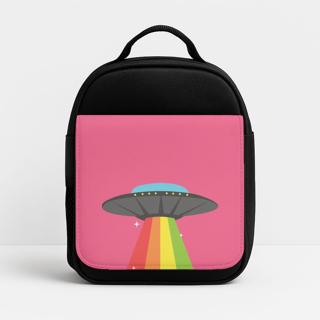 Rainbow Alien Spaceship Lunchbox