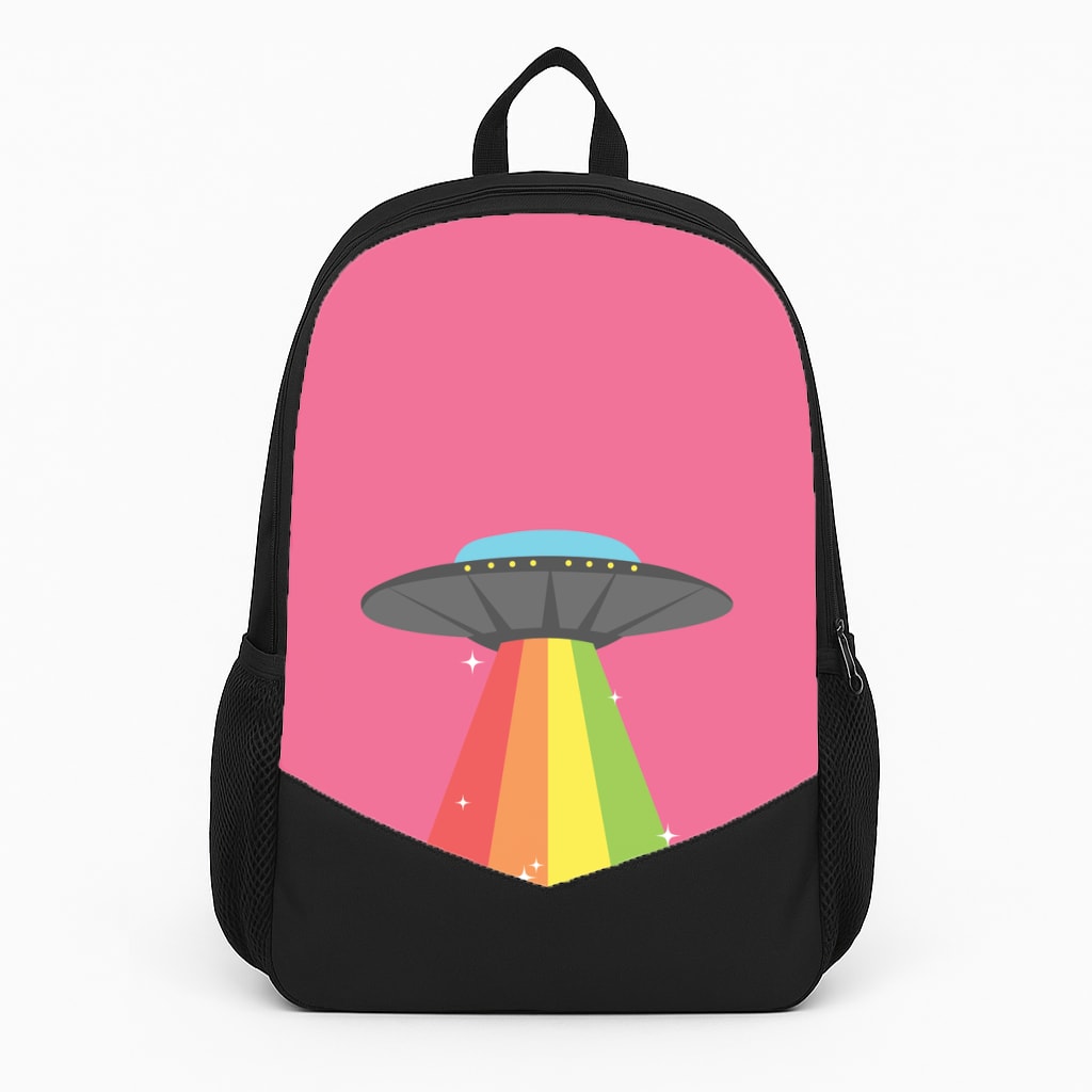 Rainbow Alien Spaceship Backpack