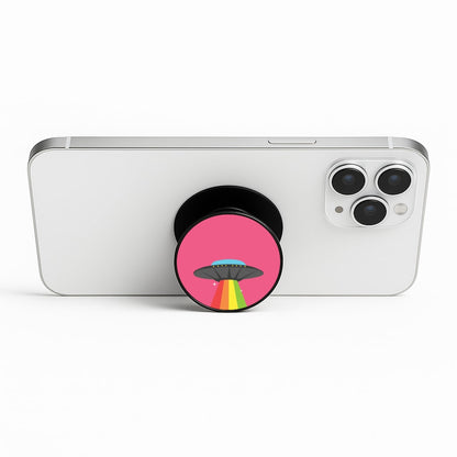 Rainbow Alien Spaceship Phone Stand