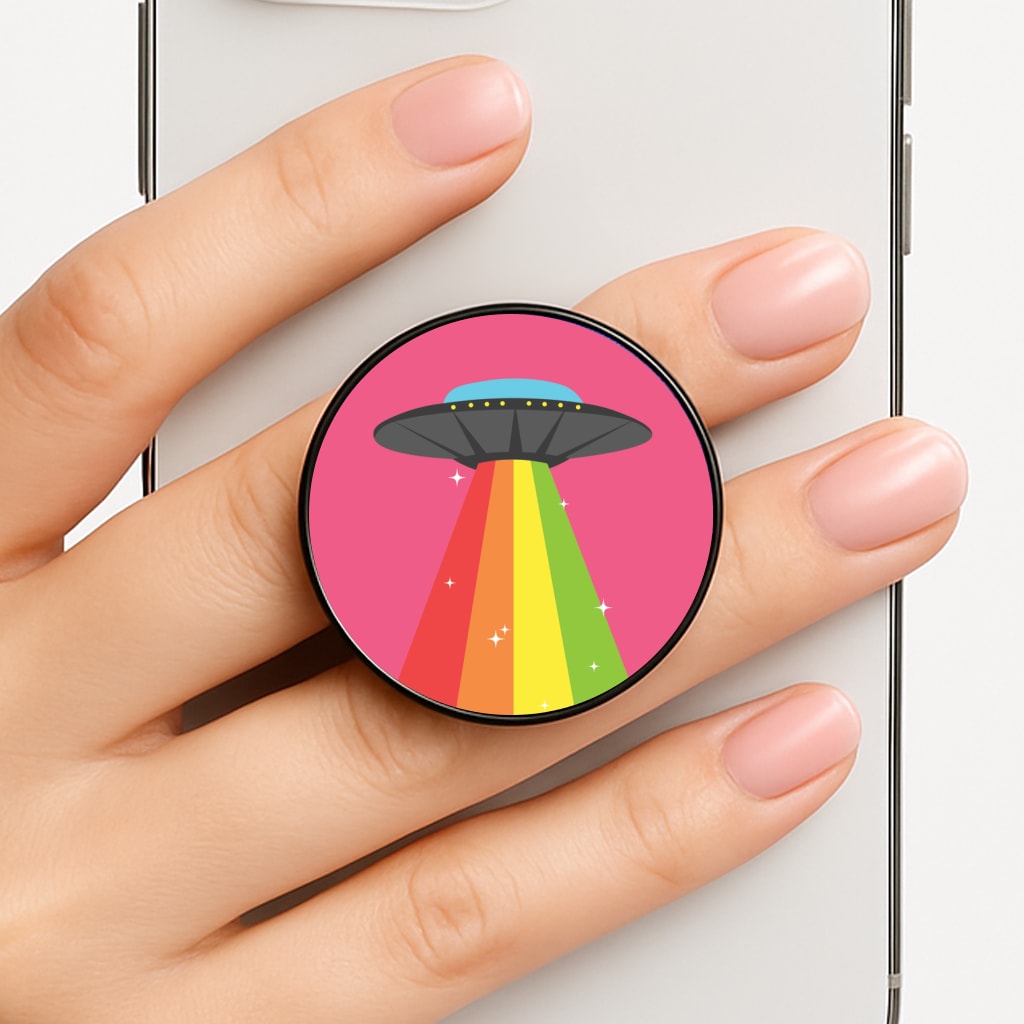 Rainbow Alien Spaceship FunGrip