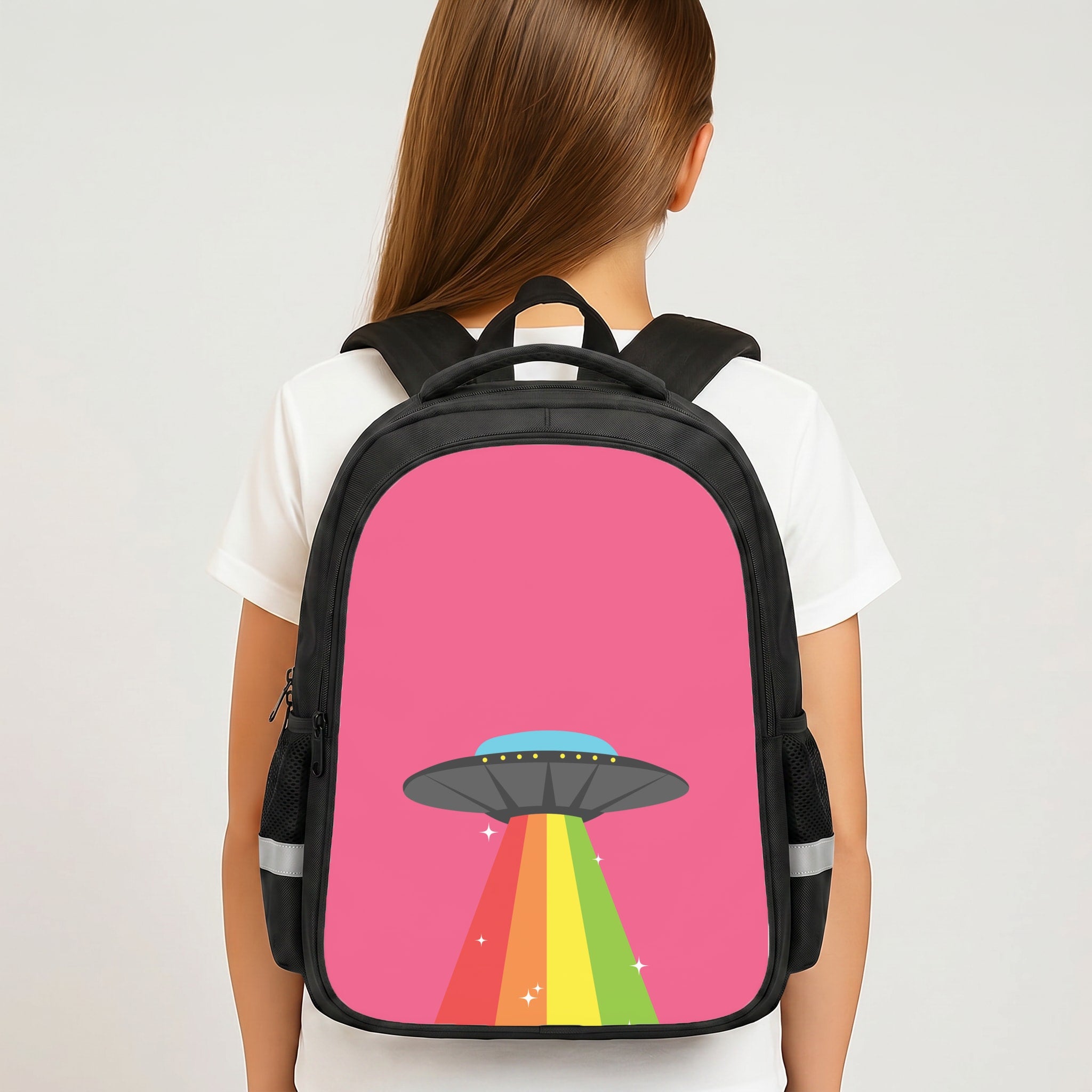 Rainbow Alien Spaceship Backpack