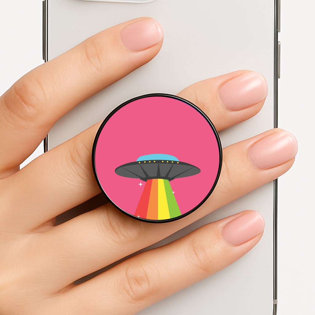 Rainbow Alien Spaceship FunGrip