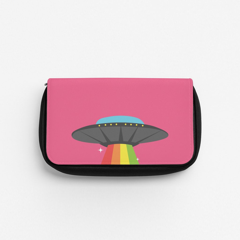 Rainbow Alien Spaceship Pencil Case