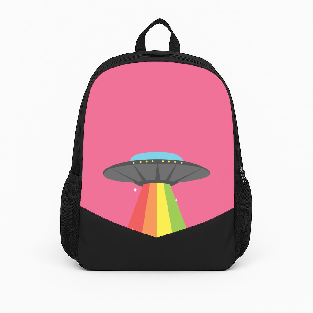Rainbow Alien Spaceship Backpack