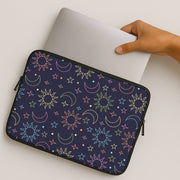 Sun, Moon And Stars Pattern Rainbow Laptop Sleeve 2