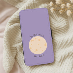 To The Moon And Back Wallet Phone Case