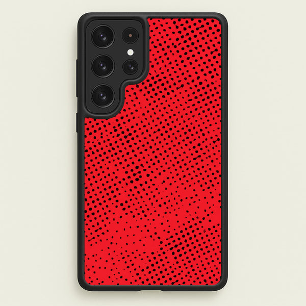 Red Comic Pattern Phone Case - Galaxy S23 Ultra / Standard