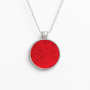 Red Comic Pattern Necklace 1