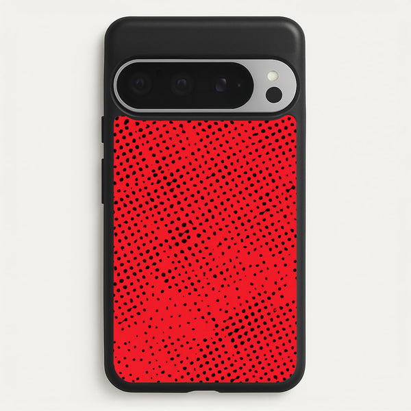 Red Comic Pattern Phone Case - Google Pixel 9 Pro XL / Standard