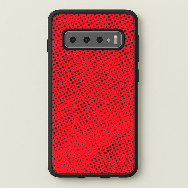 Red Comic Pattern Phone Case - Galaxy S10 / Standard