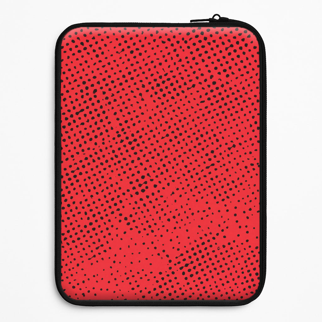 Red Comic Pattern Laptop Sleeve