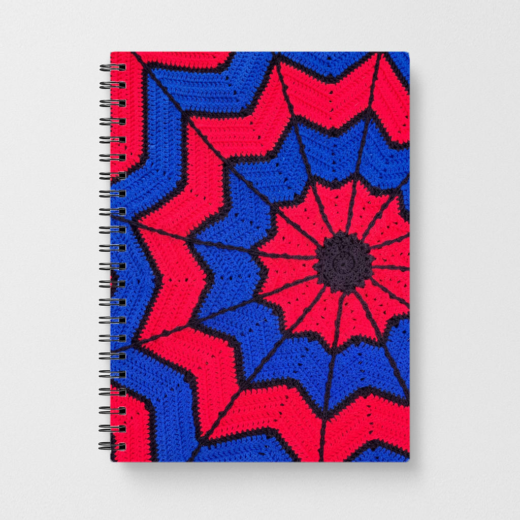 Crochet Web Spiral 1 Notebook
