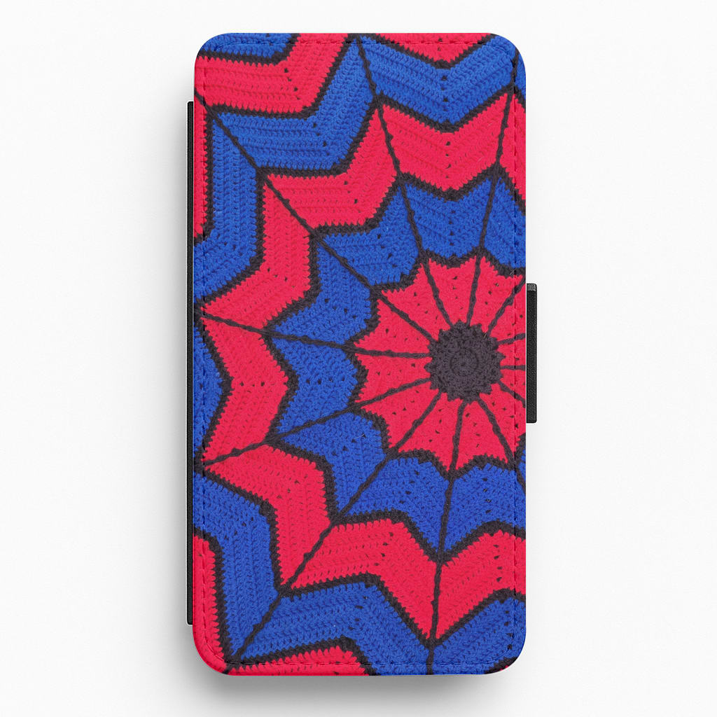 Crochet Web Spiral 1 Flip / Wallet Phone Case