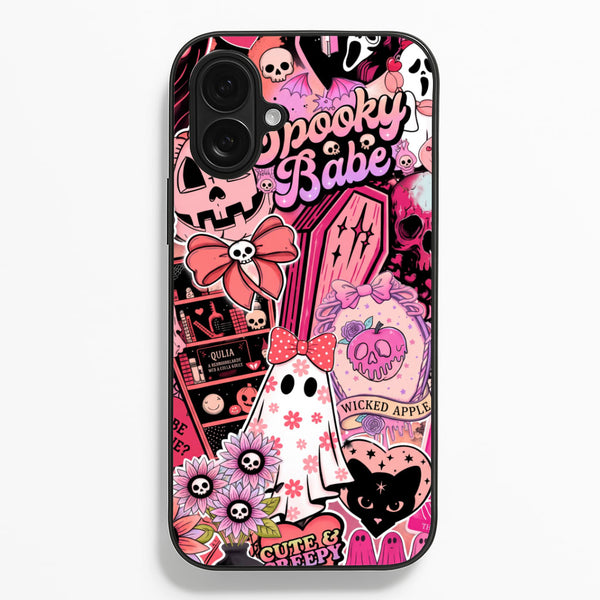 Spooky Babe Sticker Collage Phone Case - iPhone 17 / Standard