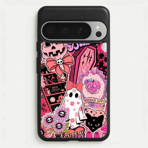 Spooky Babe Sticker Collage Phone Case - Google Pixel 9 Pro XL / Standard