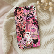 Spooky Babe Sticker Collage Flip / Wallet Phone Case 5