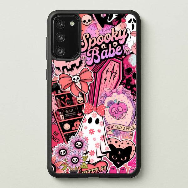 Spooky Babe Sticker Collage Phone Case - Galaxy S20FE / Standard