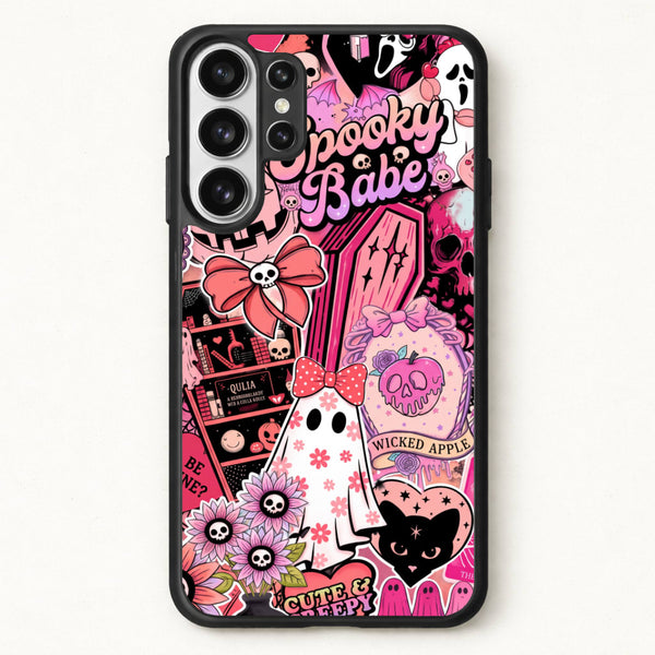 Spooky Babe Sticker Collage Phone Case - Galaxy S26 Ultra / Standard
