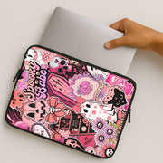 Spooky Babe Sticker Collage Laptop Sleeve 2