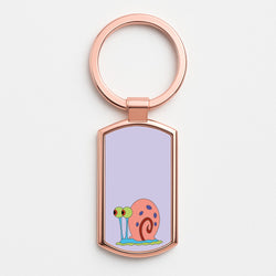 Gary The Snail Rose Gold Keyring