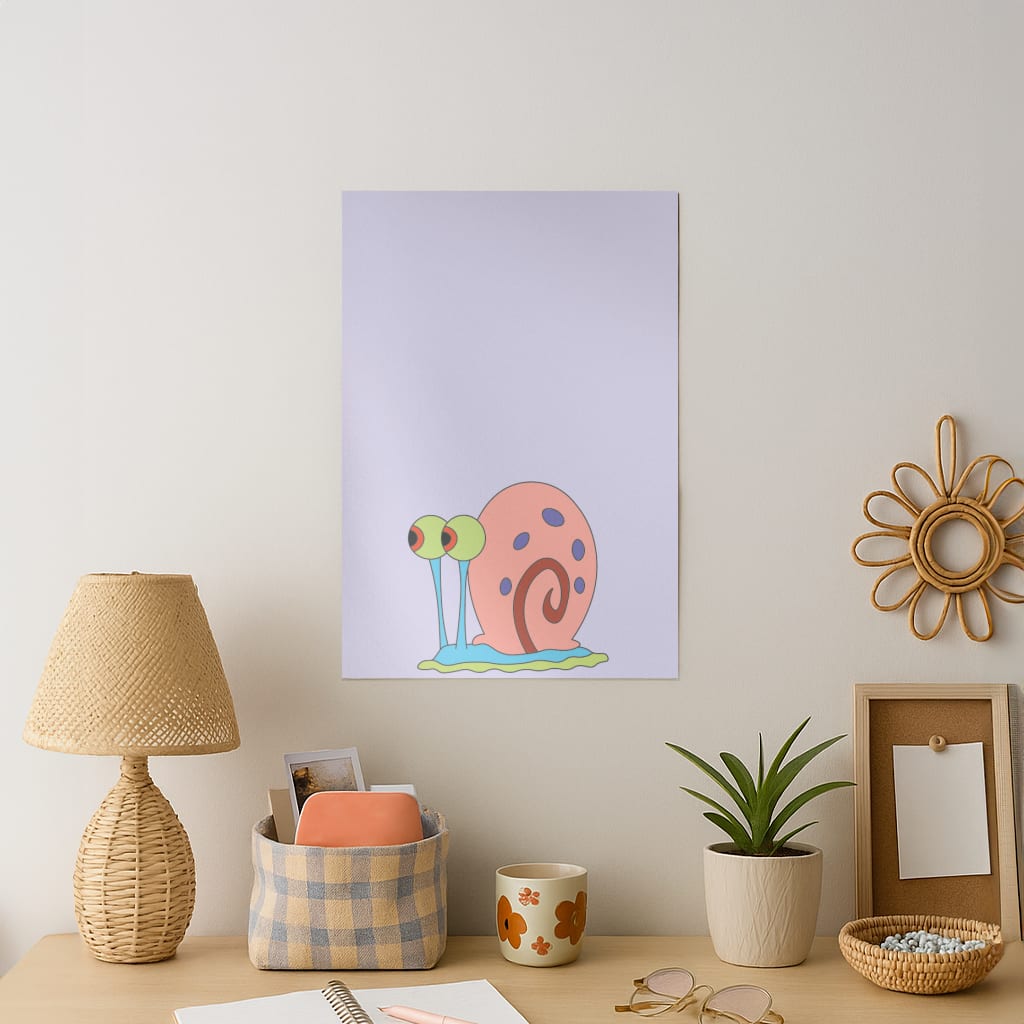 Gary The Snail Art Print