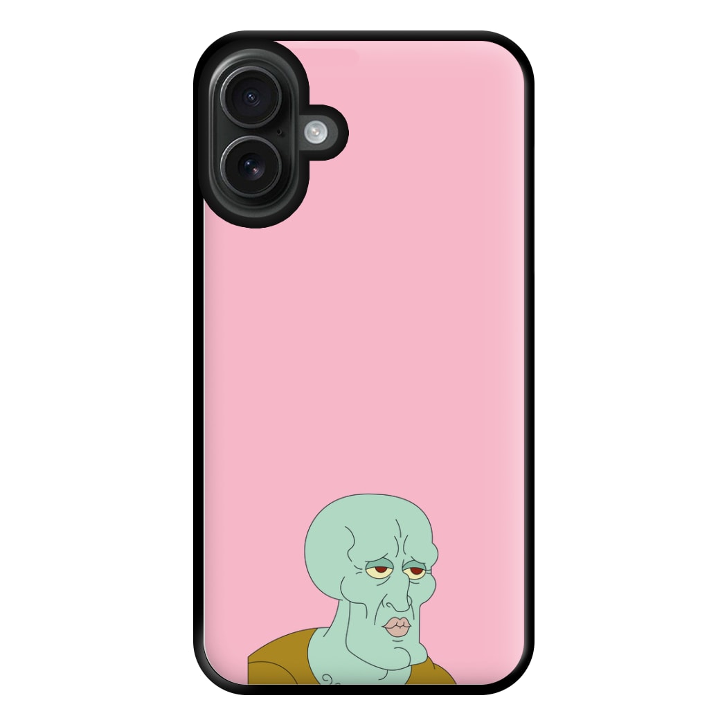 Muscly Squidward Phone Case for iPhone 16 Plus