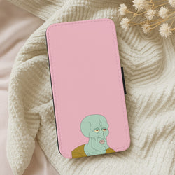 Muscly Squidward Wallet Phone Case