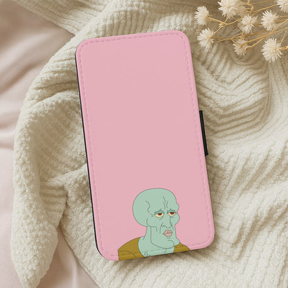 Muscly Squidward Wallet Phone Case