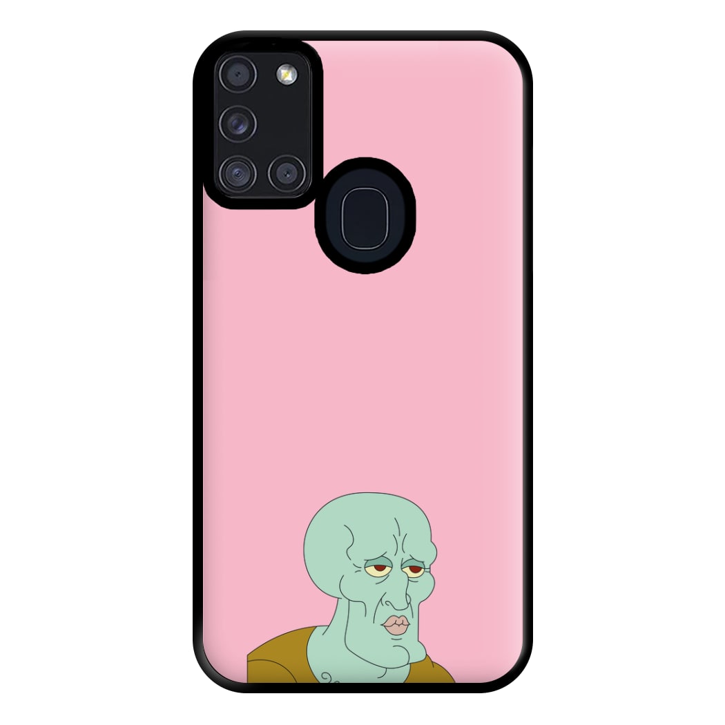 Muscly Squidward Phone Case for Galaxy A21s