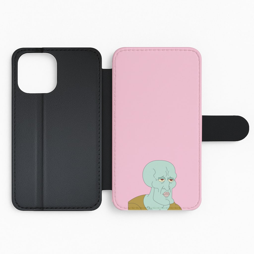 Muscly Squidward Flip Phone Case