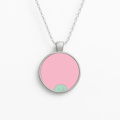 Muscly Squidward Circle Necklace