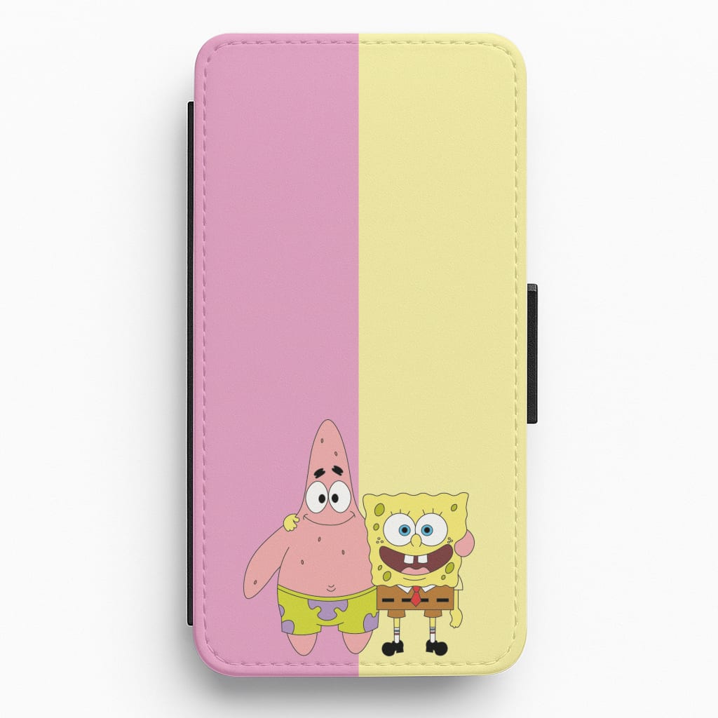 Patrick And Sponge Flip / Wallet Phone Case