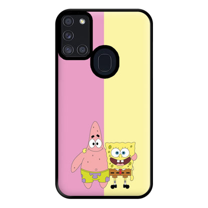 Patrick And Sponge Phone Case for Galaxy A21s