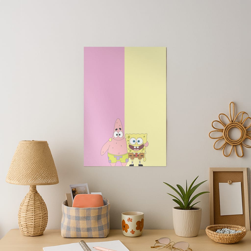 Patrick And Sponge Art Print