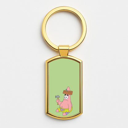 Nail Patrick Gold Keyring