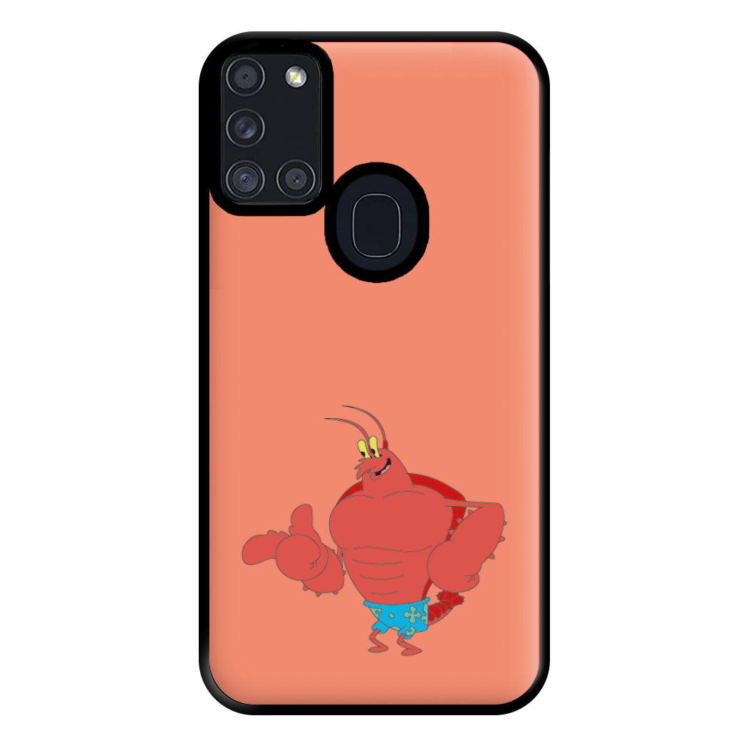 Muscly Mr Krabs Phone Case for Galaxy A21s