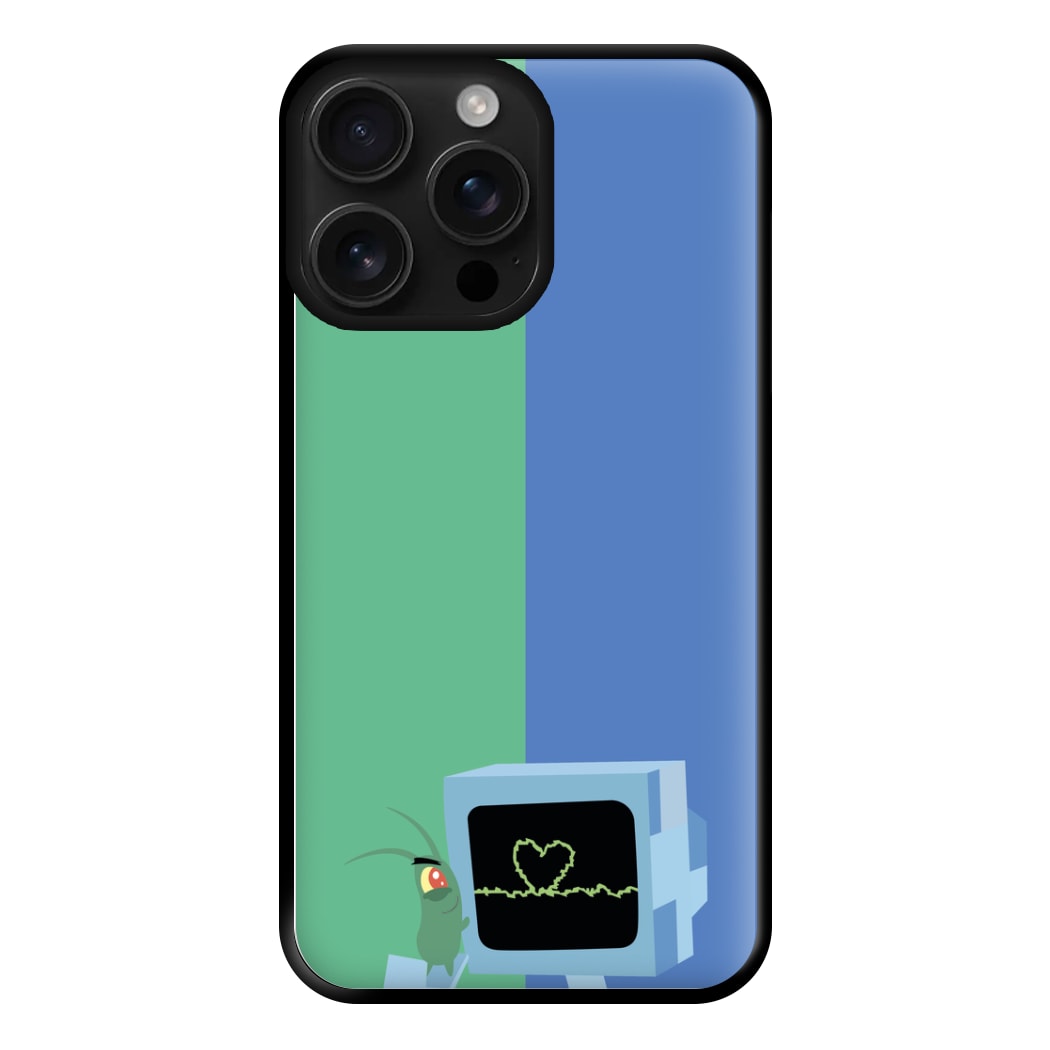 Plankton And Karen Phone Case for iPhone 16 Pro Max