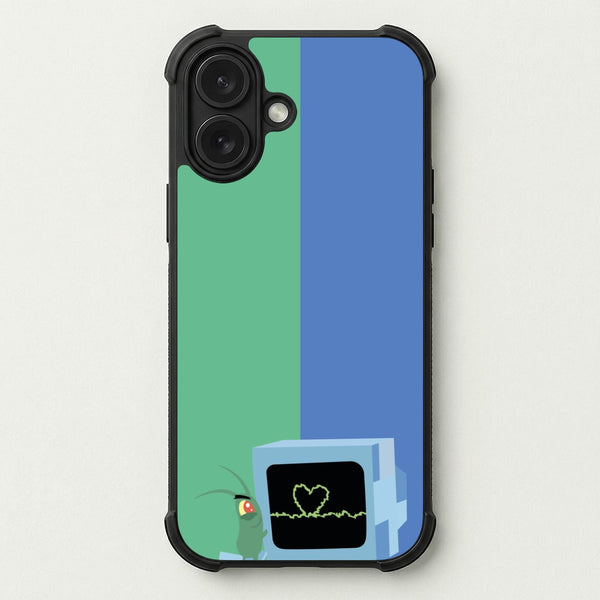 Plankton And Karen Phone Case — Bumper case