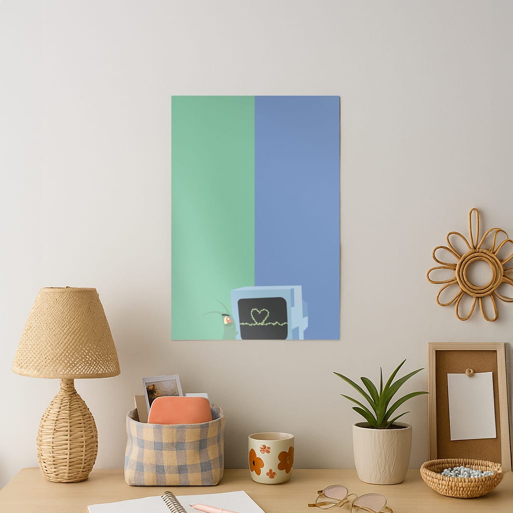 Plankton And Karen Art Print