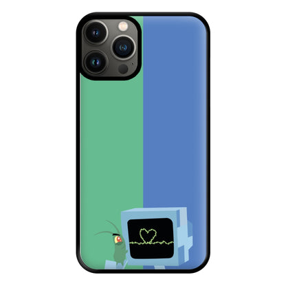 Plankton And Karen Phone Case for iPhone 13 Pro Max