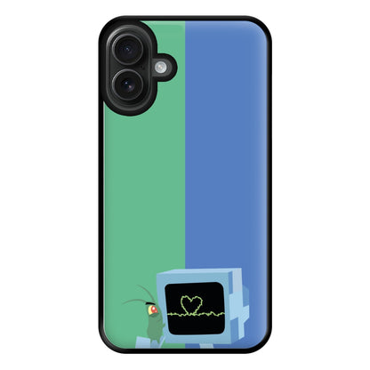 Plankton And Karen Phone Case for iPhone 16 Plus