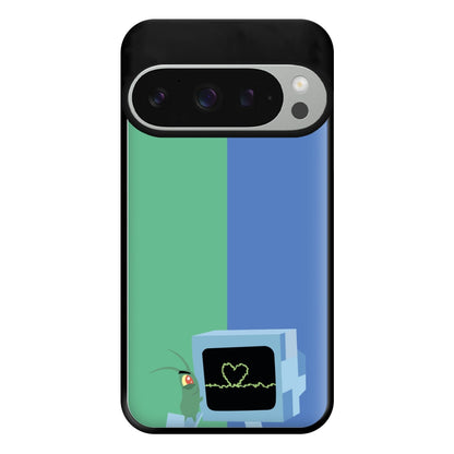 Plankton And Karen Phone Case for Google Pixel 9 Pro XL